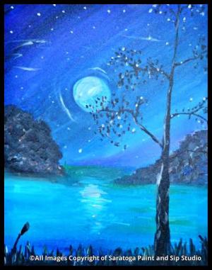 Moon Light painting