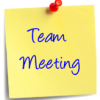 team meeting post it note graphic