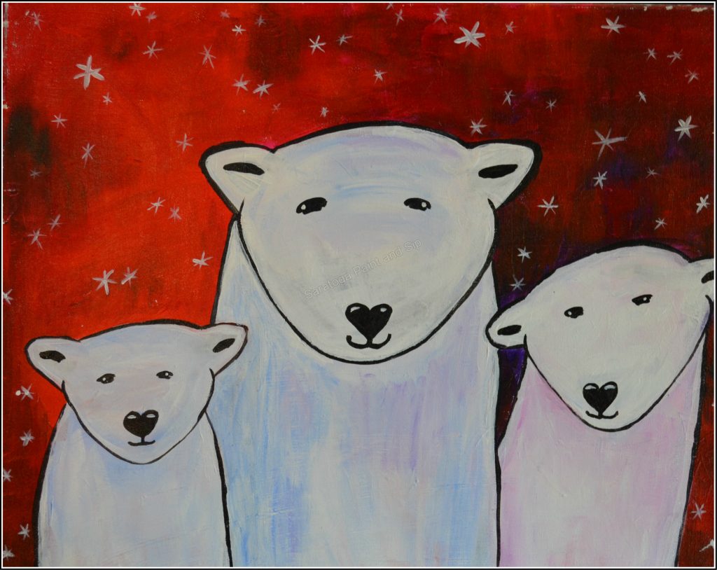 polar bear painting