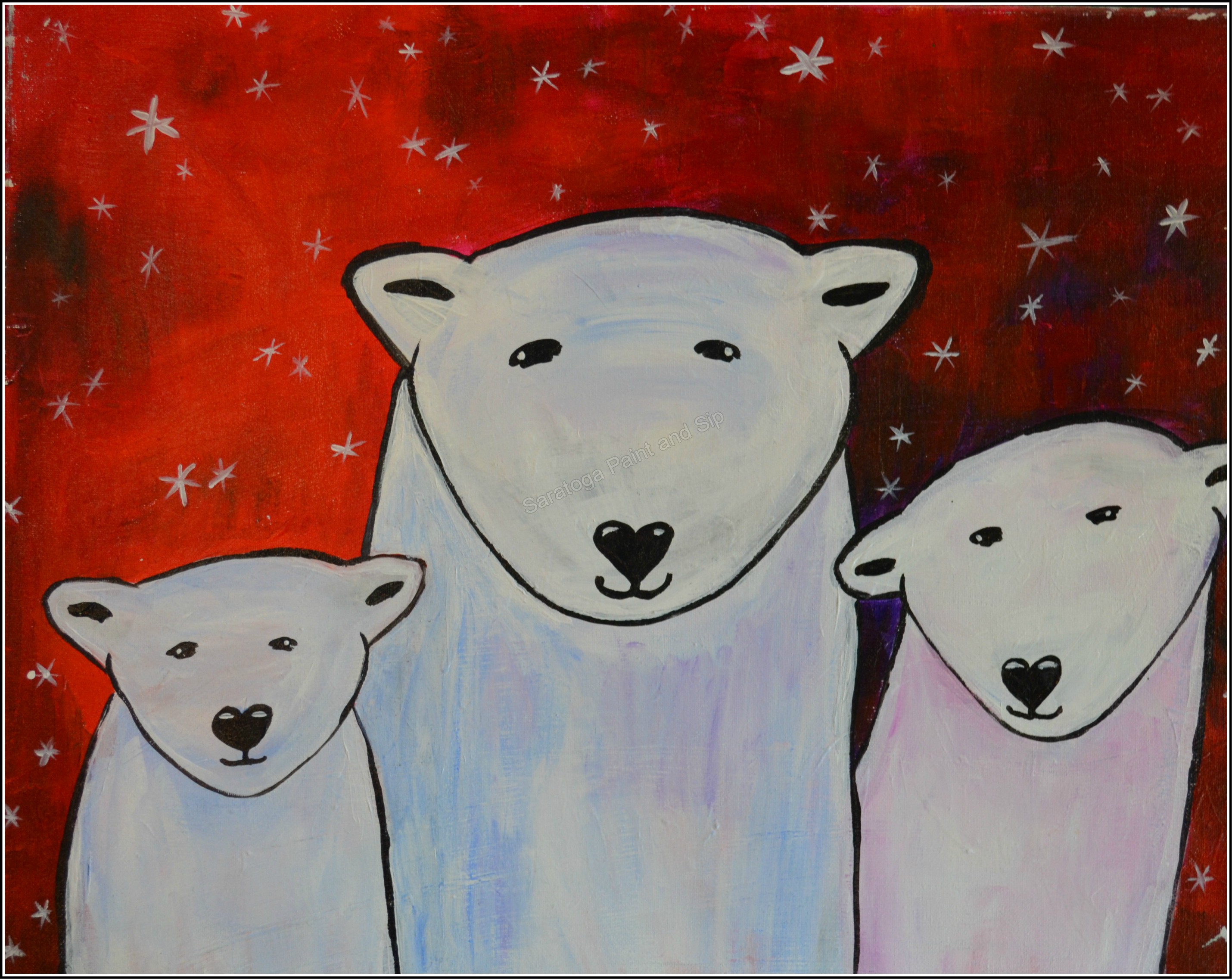 polar bear painting