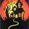 haunted house painting