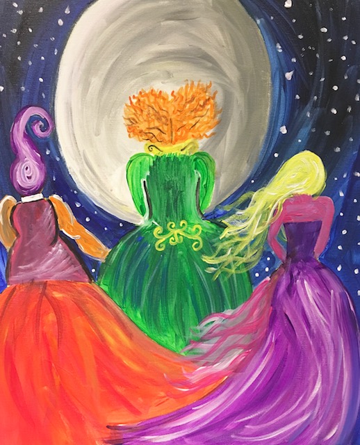 hocus pocus halloween painting