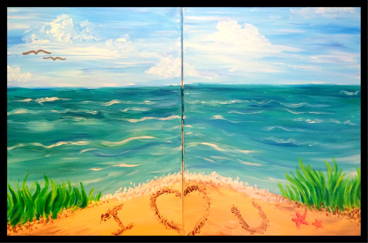 beach painting