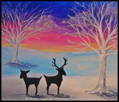deer painting