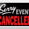 sorry event cancelled sign