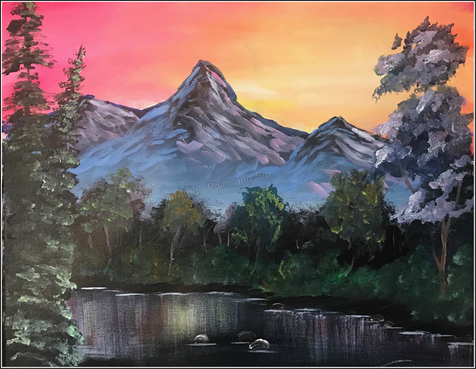 mountain painting