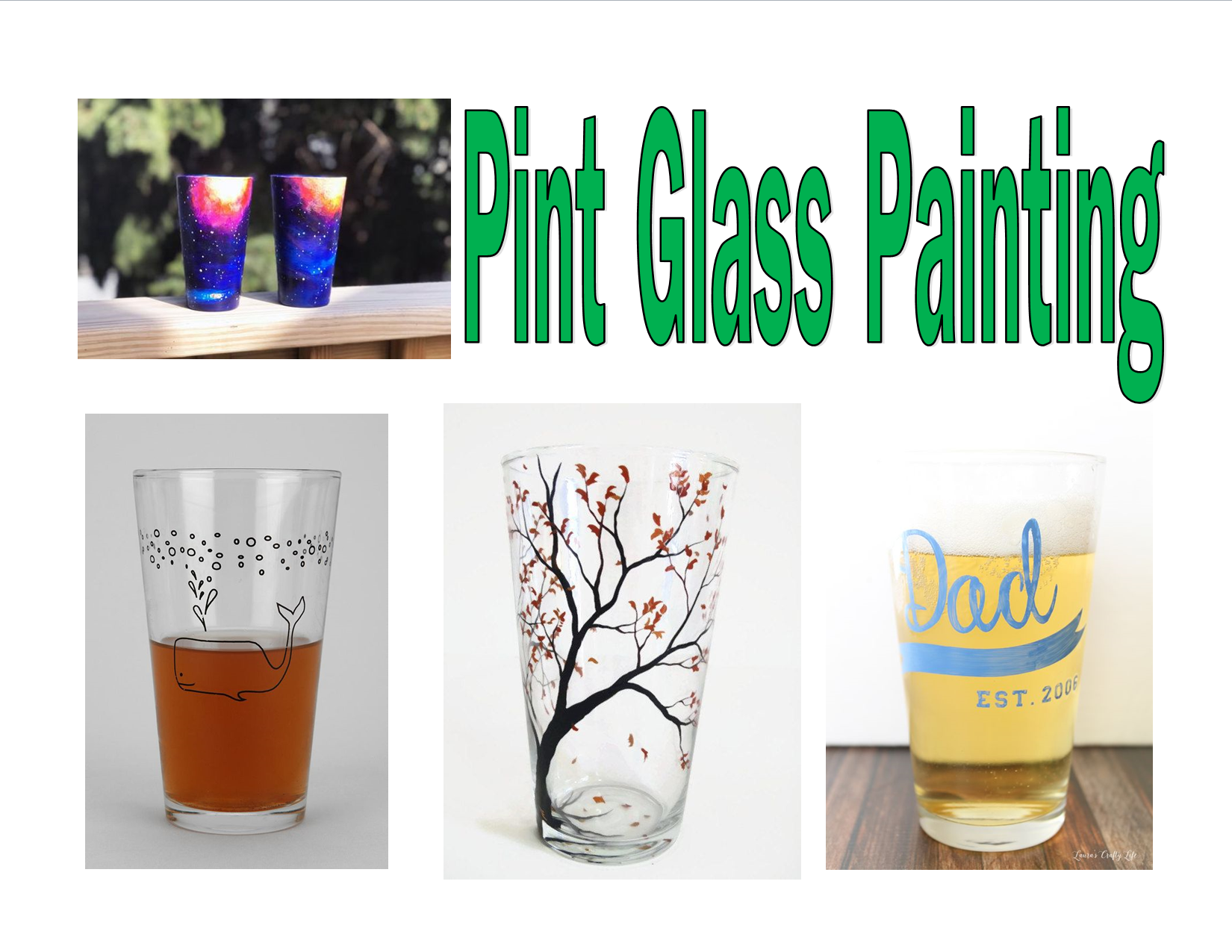 pint glass paintings