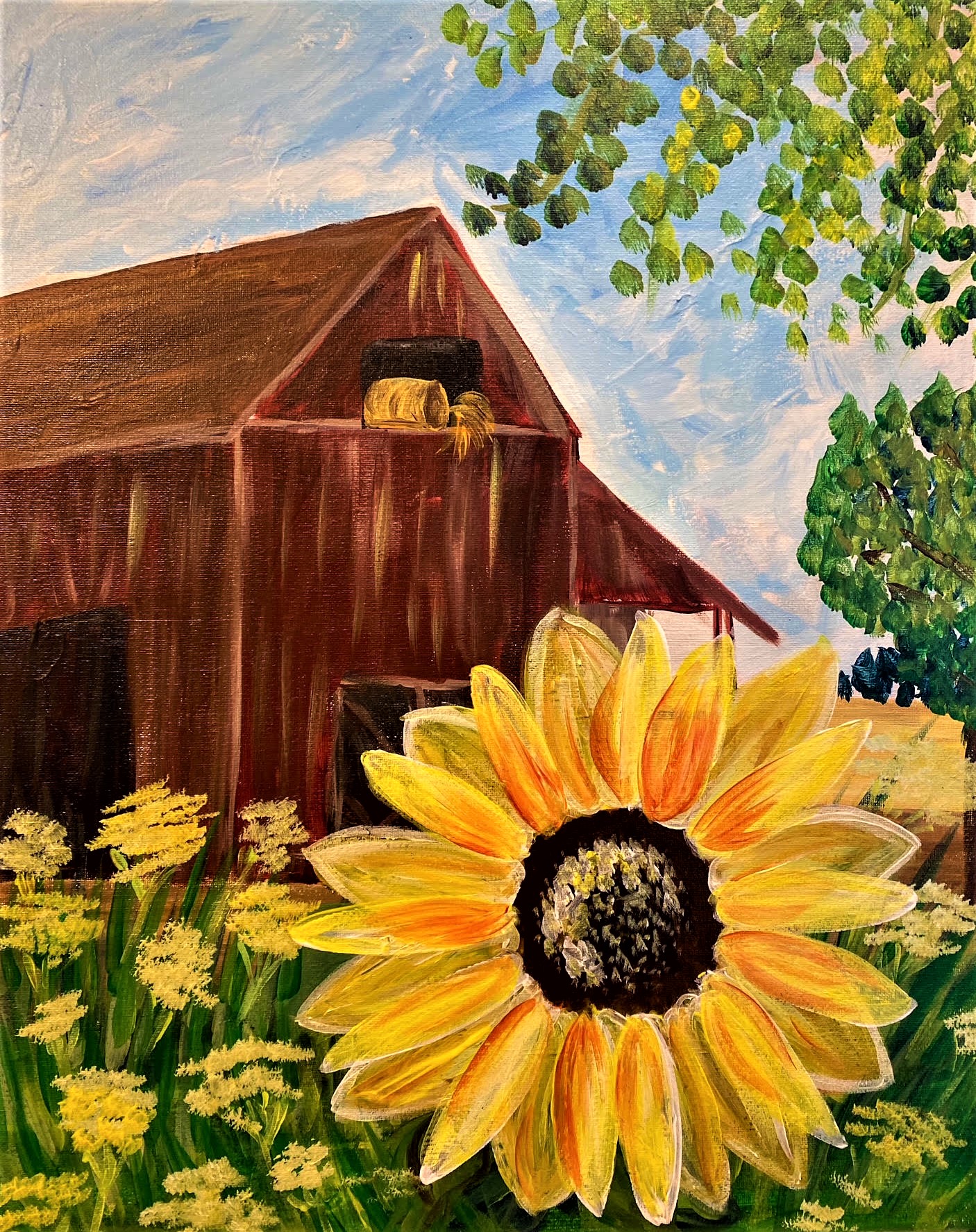 Sunflower Barn Burlington Paint and Sip Studio