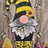 gnome, spring, bees