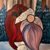 Gnome, christmas, santa, trees, snow, winter, holiday