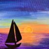 lake, sun, ocean, sail, boat, sunrise, sunset, water